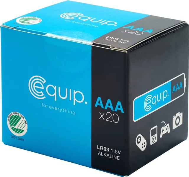 Equip LR03 AAA batterier (20-pack)