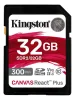 Secure Digital SDHC 32 GB Kingston Canvas React Plus, 300/260 MB/sek