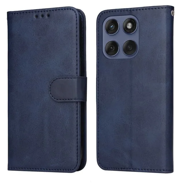 SKALO Motorola Edge 60 PU-läder Plånboksfodral