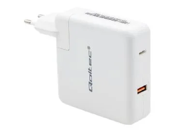 Qoltec GaN FAST Strömadapter