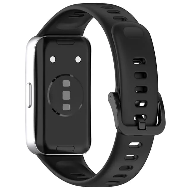 Officiellt silikonarmband för Huawei Band 10/9/8 Black