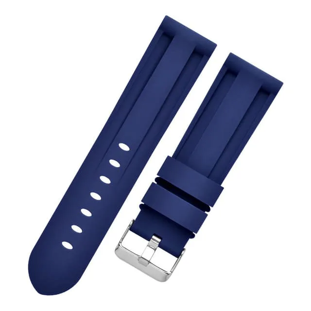Silikonarmband för Panerai Luminor Marina Blå 20 mm