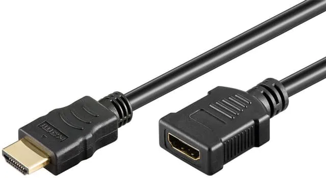 goobay Höghastighets HDMI™-förlängningskabel med Ethernet