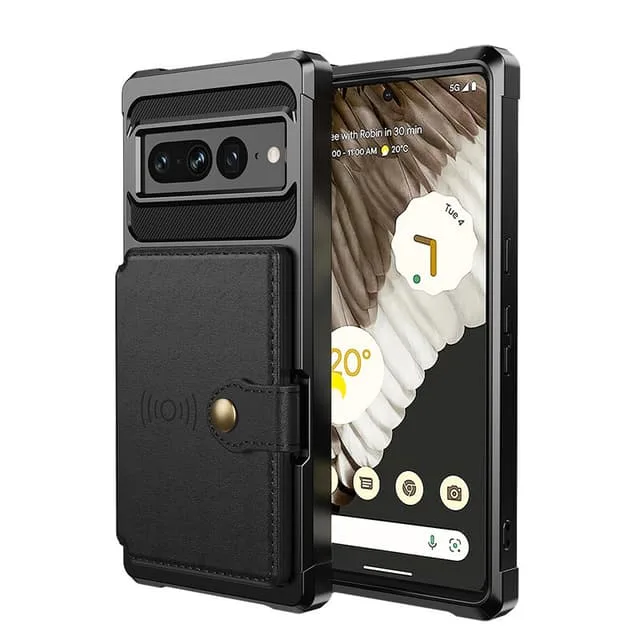 INF Skyddande Google Pixel 7A-telefonskal med korthållare