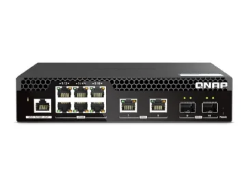 QNAP QSW-M2106R-2S2T nätverksswitchar