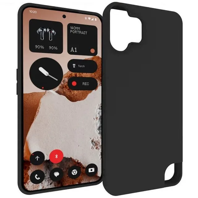 CaseOnline Silikon skal svart Nothing CMF Phone