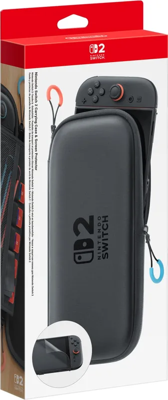 Nintendo Switch 2 fodral och skärmskydd