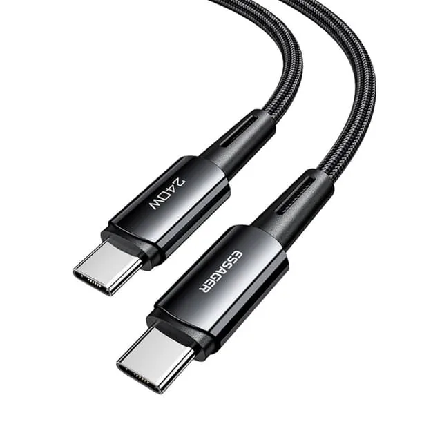 ESSAGER 2m USB-C till USB-C PD 240W Laddningskabel