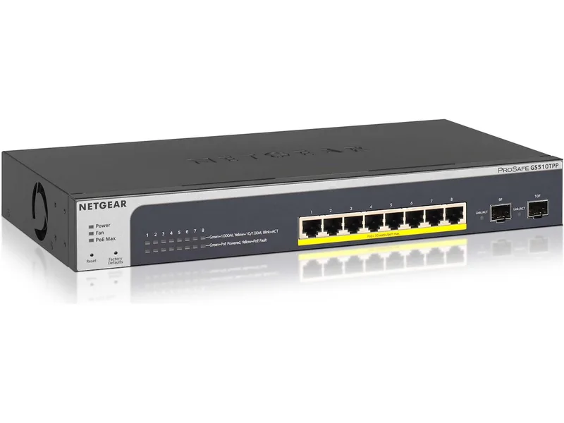 NETGEAR GS510TPP PoE+ Switch