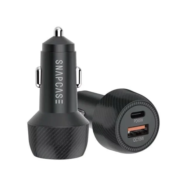 Snapcase 65W PD & QC 3.0 Billaddare