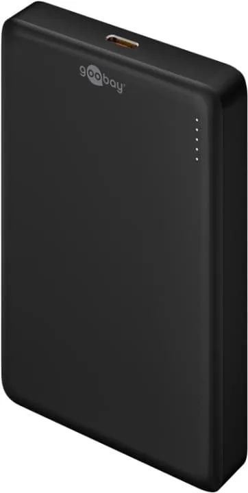 goobay Magnetisk trådlös powerbank 10.000 mAh fäster