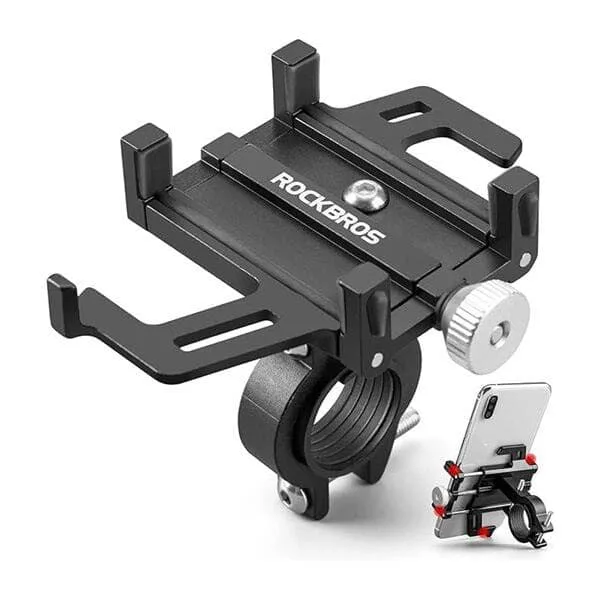 Rockbros Mobilhållare i aluminium för cykelstyre