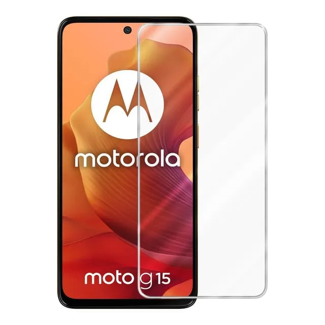 Cadorabo Motorola Moto G15 Skyddsglas Skyddsfilm Skärmskydd