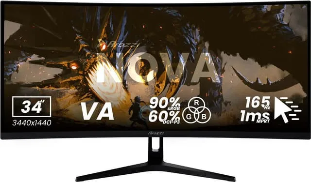 Arozzi Nova UWQHD 34" gamingskärm (svart)