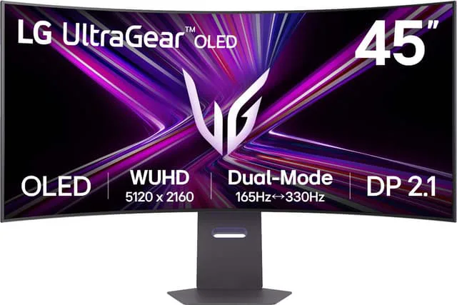 LG UltraGear 45GX950A 45" WUHD/OLED/165Hz/0,03ms välvd gamingskärm