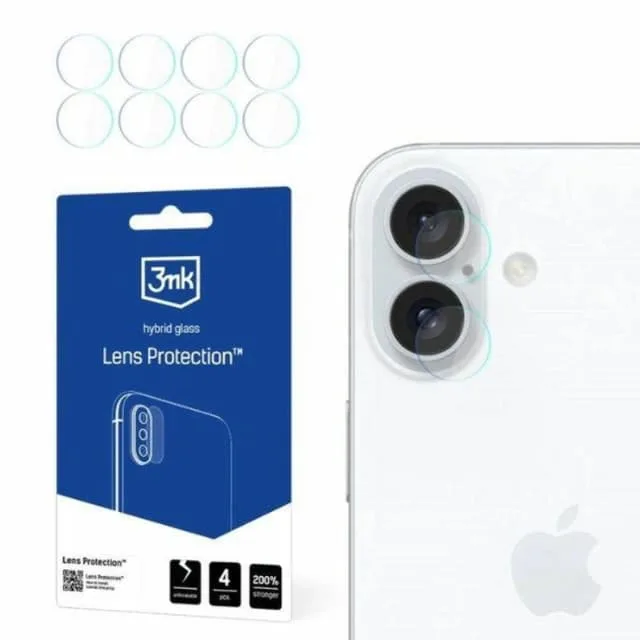 3mk iPhone 16 Plus Kameralinskydd