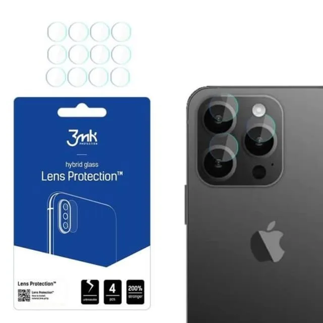 3MK iPhone 15 Pro    Kameralinskydd