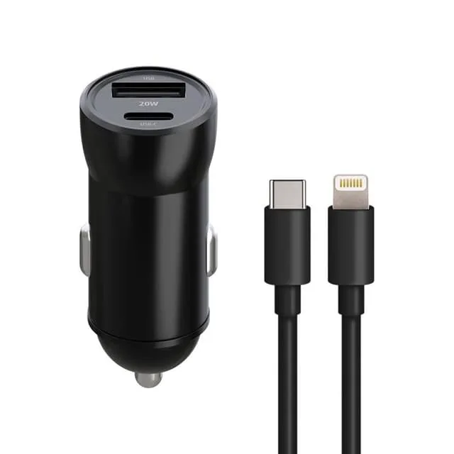 Maxlife Billaddare 1xUSB-C 1xUSB 20W USB-C till