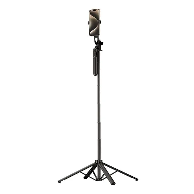 OEM Selfiestick Teleskopstativ 1.75m Auminiumlegering Med Mobilhållare