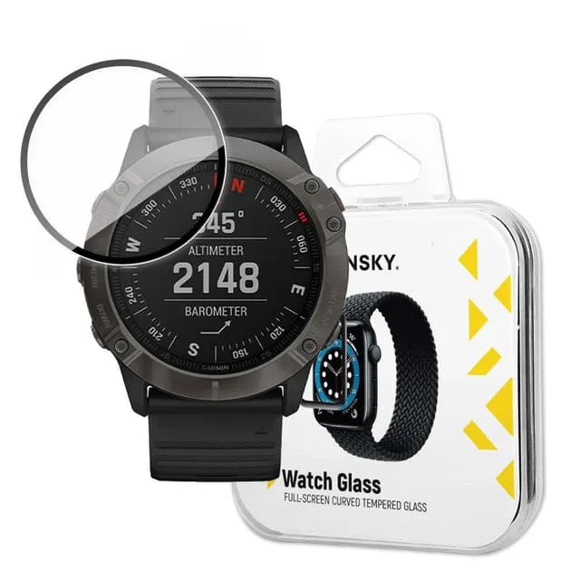 Wozinsky Garmin Fenix 6X Härdat Glas Skärmskydd Hybrid