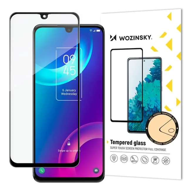 Wozinsky TCL 30 Plus Härdat Glas Skärmskydd Full Glue