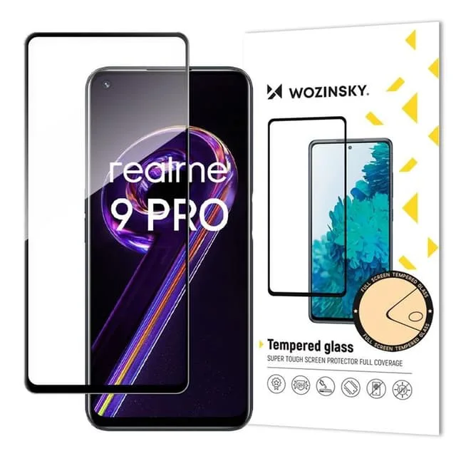 Wozinsky Realme 9 Pro Härdat glas Full Glue Super Tough