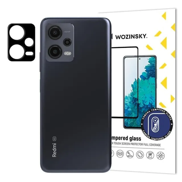 Wozinsky Xiaomi Redmi Note 12 Kameralinsskydd i Härdat Glas Full Glue