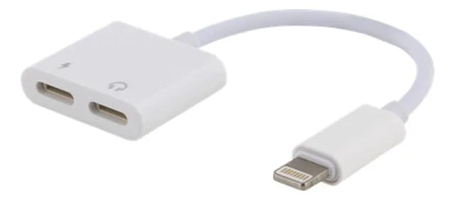 SiGN Lightning till 2x Lightning Adapter 5V 2A 10cm