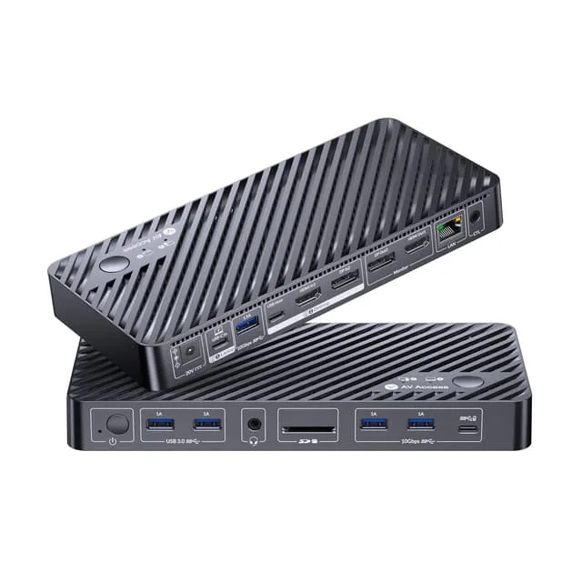 AV Access iDock B10 USB-C KVM-Switch Dockningsstation