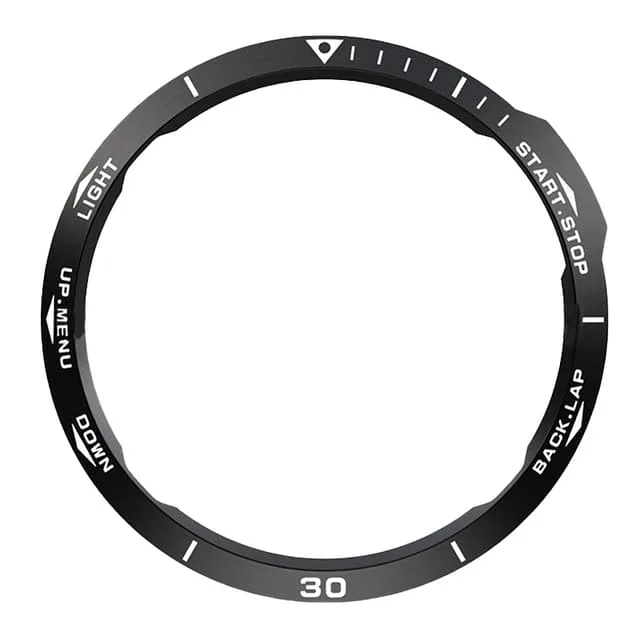 Snygg Svart & Vit Ram för Garmin Fenix 6X-serien