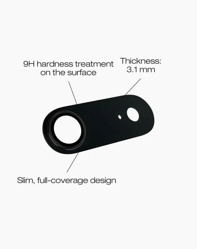 Camera Lens Protector 3D iPhone Air Aluminium Black