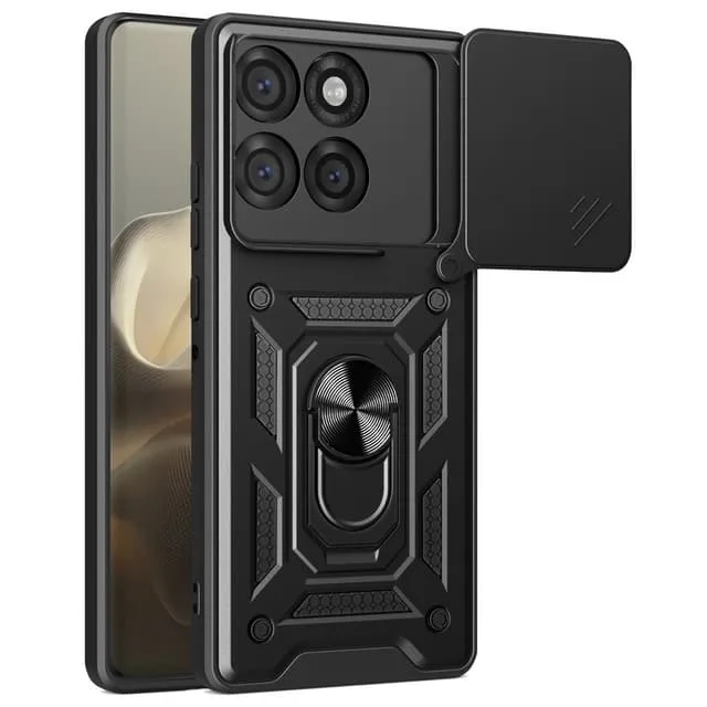 SKALO Motorola Edge 60 Pro 5G Armor Metallring Kameraslider Skal
