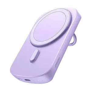 Joyroom JR-W030 6000mAh 20W MagSafe med ring och stativ lila
