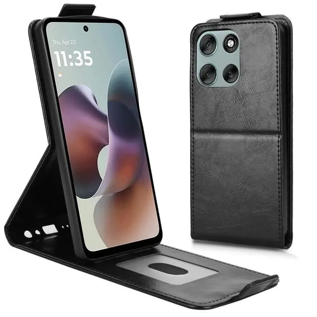 SKALO Motorola Moto G56 5G Vertical PU-Läder Skal
