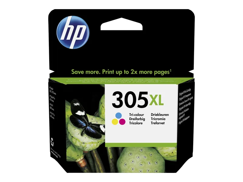 HP 305XL - Lång livslängd - färg (cyan, magenta, gul) - original