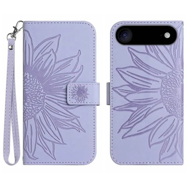 Skalo iPhone Air Embossed Flower Plånboksfodral
