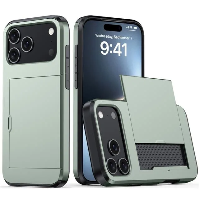 Skalo iPhone 17 Pro Armor Korthållare Skal