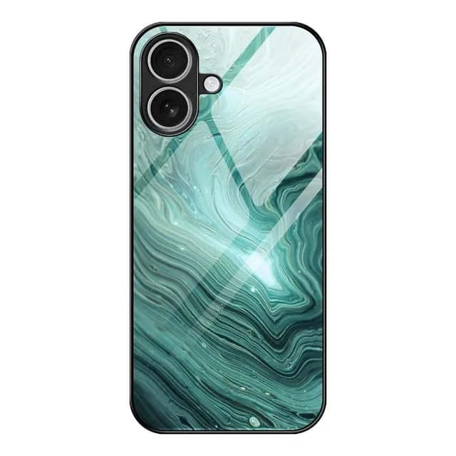 Skalo iPhone 17 Marmor Härdat Glas TPU Skal