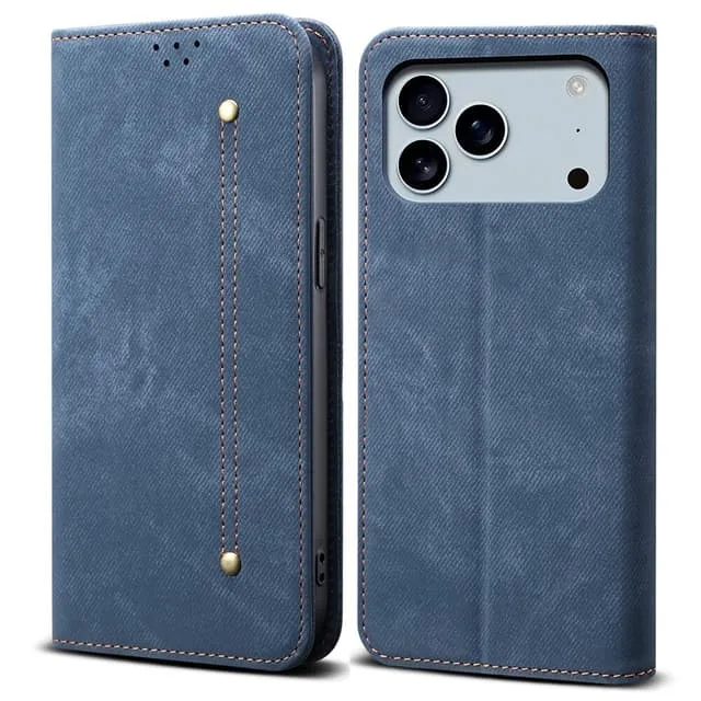 Skalo iPhone 17 Pro Max Jeans Plånboksfodral