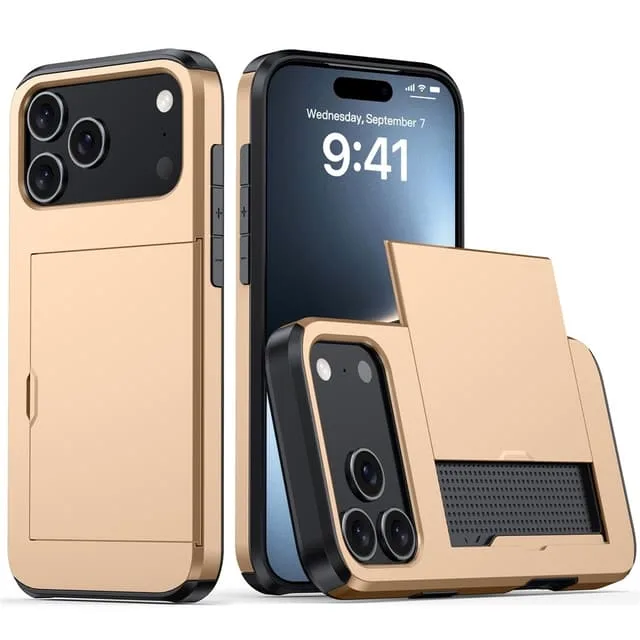 Skalo iPhone 17 Pro Max Armor Korthållare Skal