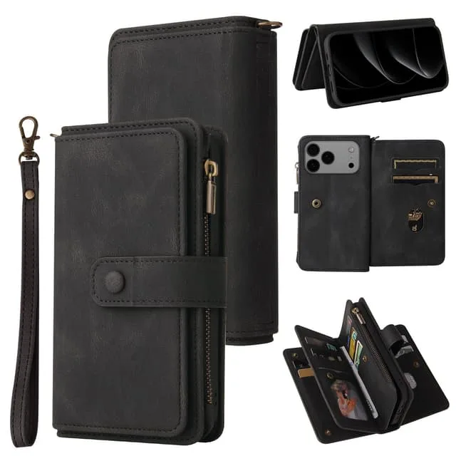 Skalo iPhone 17 Pro Max KT-2 Big Wallet 17-FACK Plånboksfodral