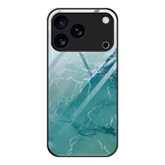 Skalo iPhone 17 Pro Max Marmor Härdat Glas TPU Skal