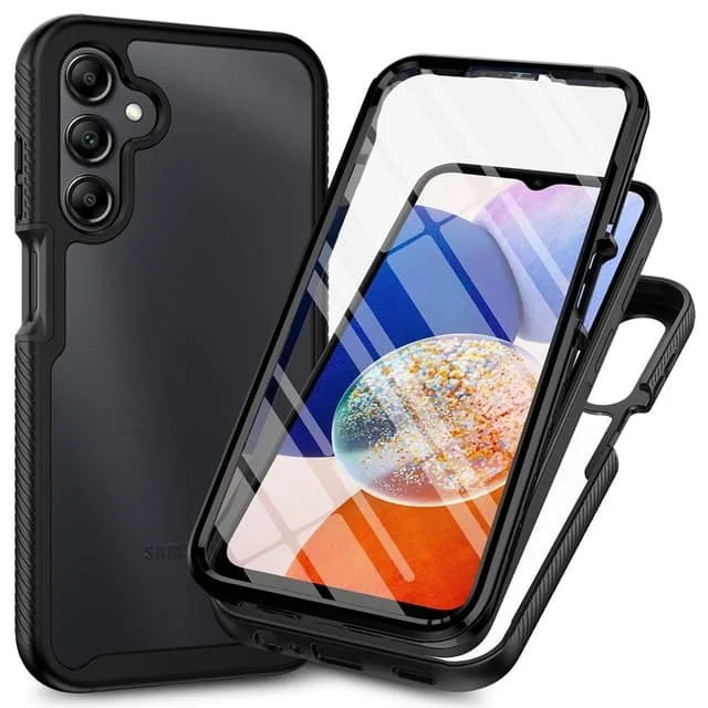 Skalo Samsung A17 Shockproof Clear Hybrid+Skärmskydd Skal