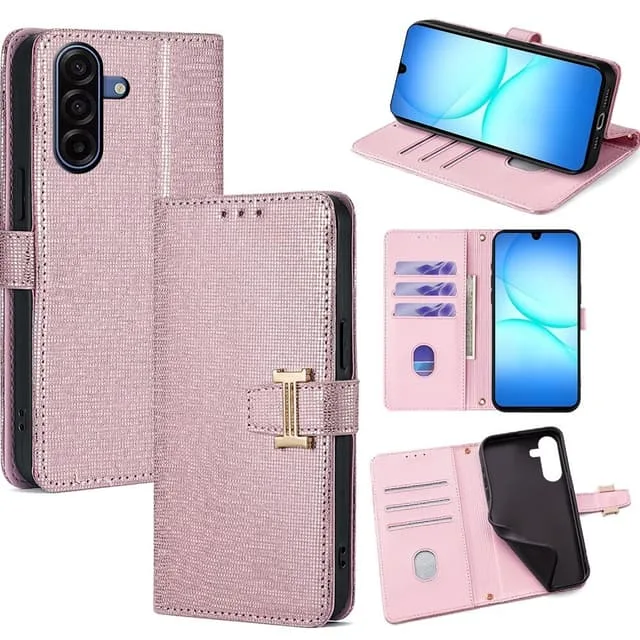 Skalo Samsung A17 PU-Läder Disco Plånboksfodral