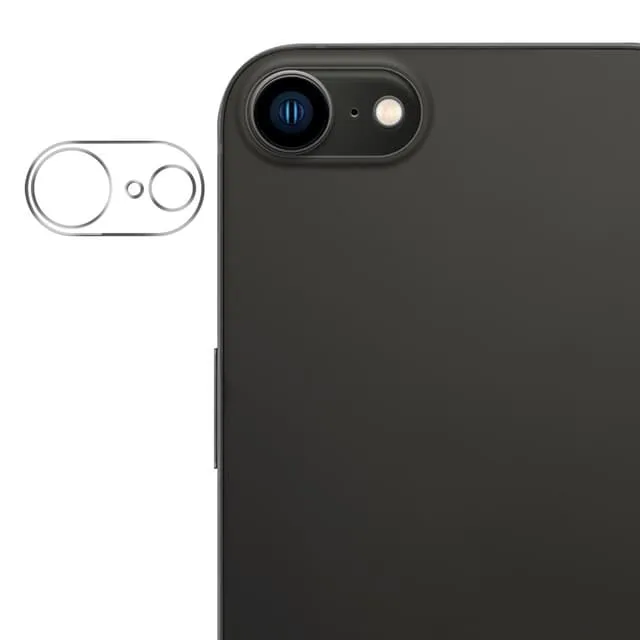 För iPhone 16e Kameralins Skydd Arc Edge Transparent Härdat Glas Film