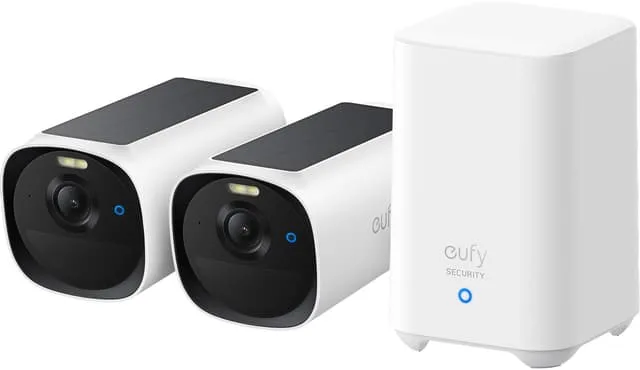 Eufy E40, IP-säkerhetskamera, Utomhus, Trådlös, 150 LM, Innertak/vägg, Vit