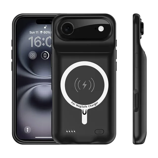 För iPhone Air 6000mAh Uppladdningsbart Batteri Skal Laddningsfodral Powerbank