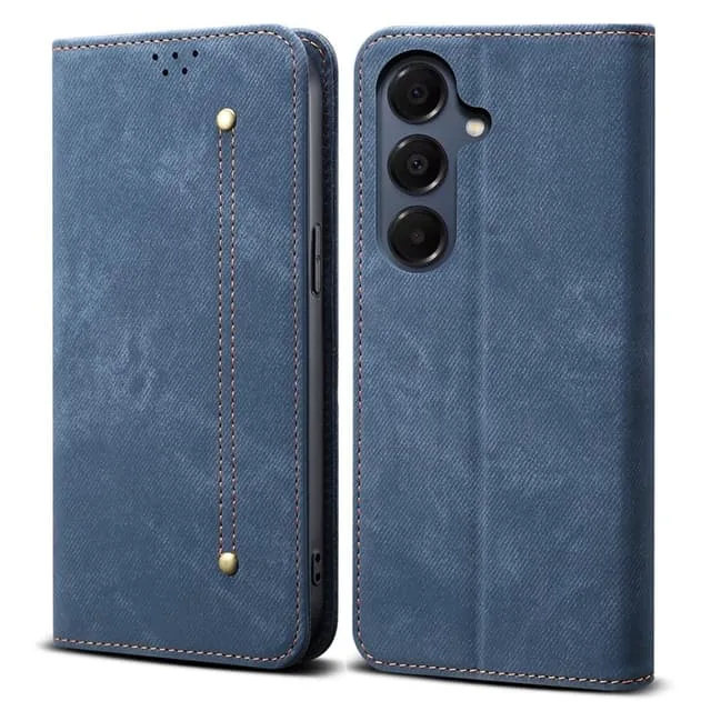 Skalo Samsung S25 FE Jeans Plånboksfodral