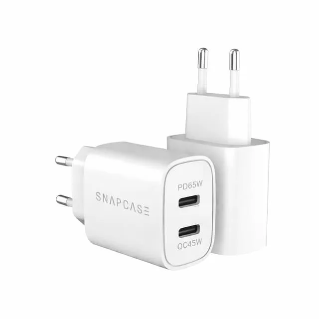 Snapcase 65w GaN-adapter dubbel USB-C