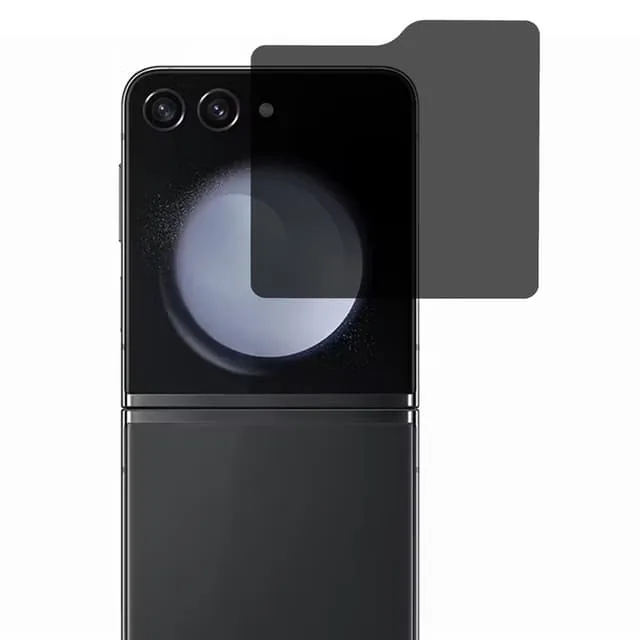 Skalo Samsung Z Flip7 FE Privacy Yttre Skärmskydd Härdat Glas